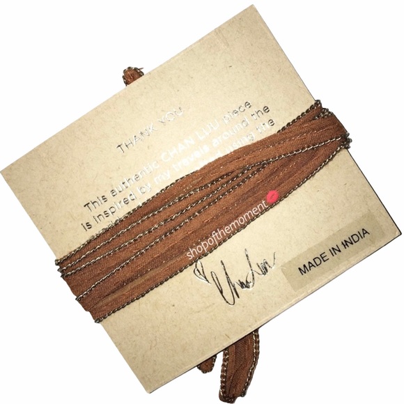 new last1 ❉ Chan Luu ❉ Chiffon Necklace ❉ Cognac - Picture 6 of 11